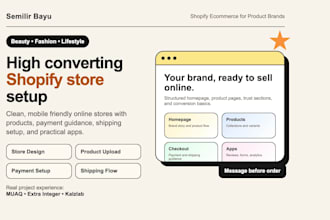 design a high converting shopify store for beauty or fashion brands