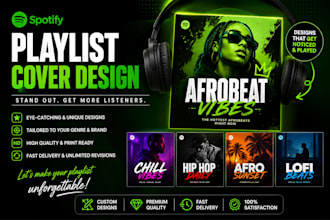 eye catching spotify playlist covers and playlist branding