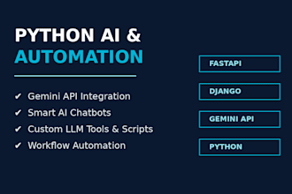 python ai tools and integrate gemini API for automation