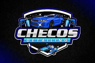 design premium car detailing and car wash logo