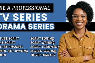 write youtube video scripts short film scripts  tiktok skits  podcast