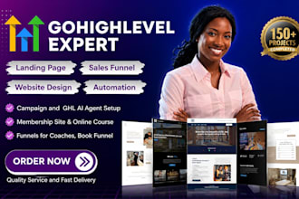 build landing page sales funnel website design gohighlevel website