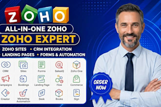 zoho website zoho site zoho landing page zoho commerce zoho crm setup zoho one