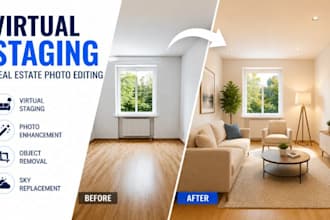 design virtual staging, real estate photo editing, airbnb photo enhancement