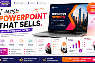 design modern professional powerpoint presentation slides