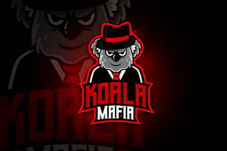 design a powerful mafia logo with classic gangster theme