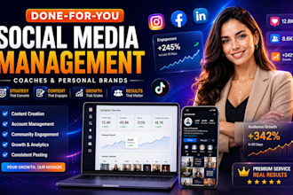 manage social media and create content for coaches and personal brands