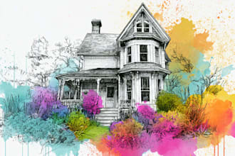 turn your home into watercolor painting