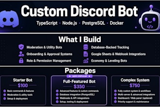 build a custom discord bot for your server or gaming community
