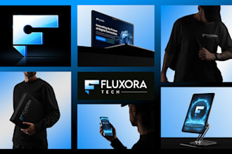 design modern IT consulting and tech startup brand identity
