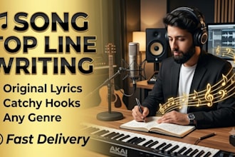 write catchy punjabi, urdu, hindi song top lines and hooks