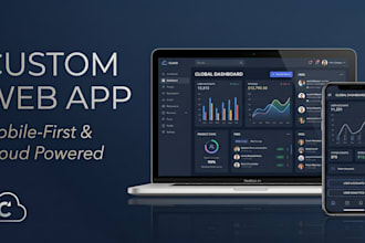 create a custom web app optimized for mobile and desktop