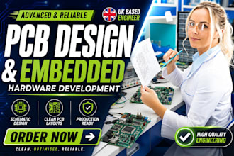 do advanced pcb design, pcb support and embedded hardware development
