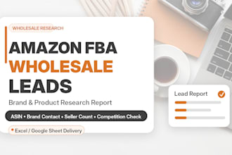 find amazon fba wholesale brand and product leads