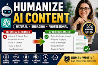 manually humanize and edit ai generated content