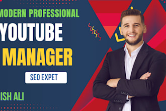 write youtube channel manager and video seo