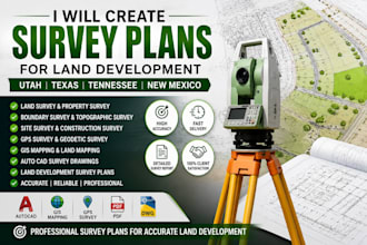 create survey plans for land development in utah texas tennessee new mexico