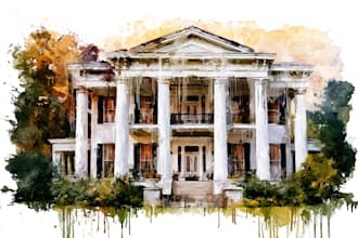 turn your home into watercolor painting