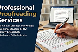 provide professional document formatting and proofreading