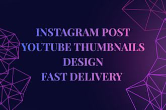 design instagram posts and youtube thumbnails in canva