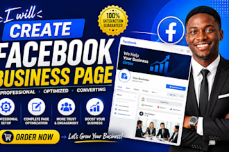 create and setup facebook business page