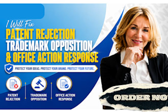 fix patent rejection, trademark opposition office action response USA UK eu