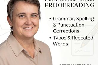 proofread your fiction book or memoir