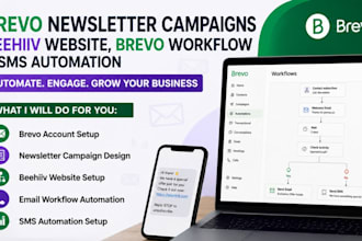 brevo newsletter campaigns, beehiv website, brevo workflow, sms automation