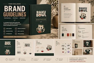 create professional brand guidelines and brand style guide