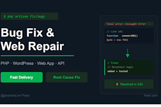 fix your PHP, wordpress, or web app bugs and errors fast
