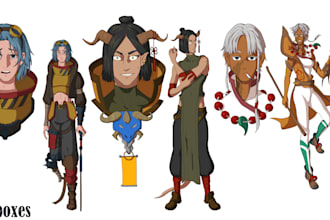 design anime and manga original characters