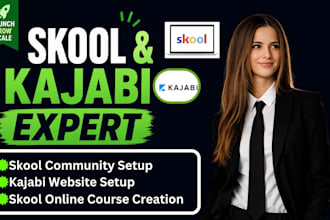 setup skool community skool online course creation skool membership kajabi
