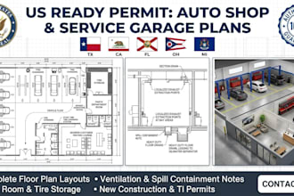 auto shop service garage floor layout plans
