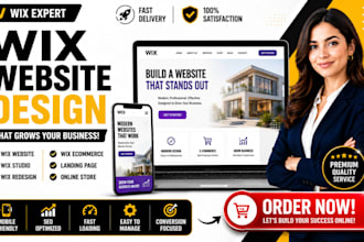build wix website, redesign wix website, wix studio website and wix dynamic page