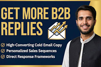 write high converting cold email copy and b2b sales  sequences that get replies