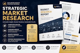 conduct strategic market research and competitor analysis