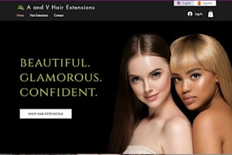 hair extension shopify store hair website hair extension store beauty hair store