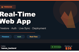 build a firebase real time web app with firestore and authentication