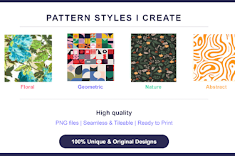 create seamless patterns and surface designs for your brand