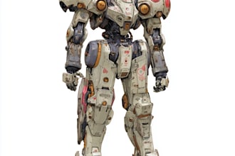 draw mecha robot, armor, gundam in anime or realism style