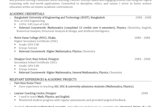 design professional CV and cover letter template