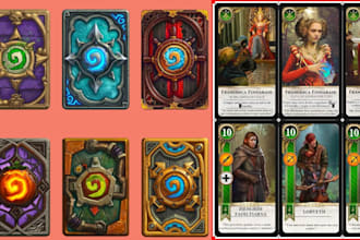 design custom tcg, ccg cards, collectible card template, fantasy card layout,