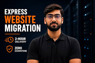migrate or transfer your website to a new hosting server in 2 hours