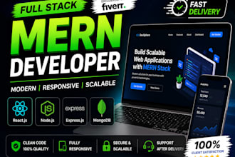 build a full stack mern website using react nodejs express and mongodb