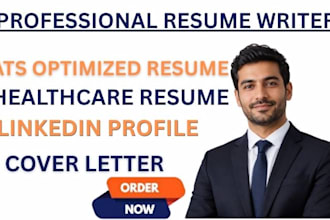 write ats optimized healthcare doctor resume letter cover letter linkedin