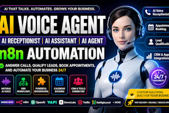 do ai voice agent, ai receptionist, ai agent, ai voice assistant, n8n automation