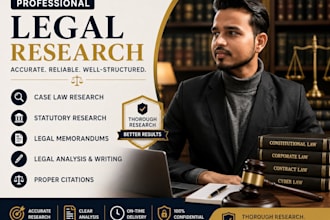 provide legal research, case law and legal writing