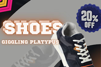 design attractive shoe ads,and product posts