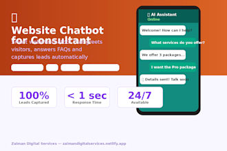 build an ai website chatbot for lead generation and customer support