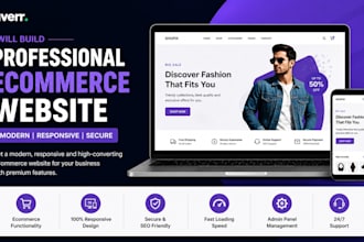 build a modern ecommerce website and online store